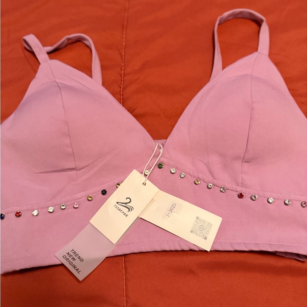 Lavender Embellished Bralette